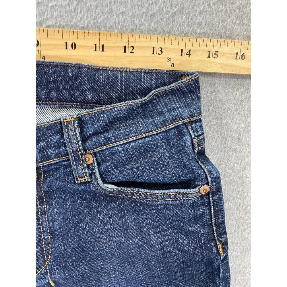 7 For All Mankind‎ Bootcut Jeans Womens 27 (29x29.5) Blue Dark Wash Low Rise